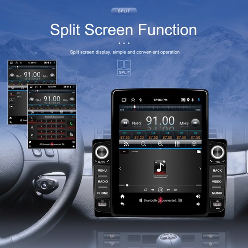 Autoradio 9,5" Apple Carplay Android 13 GPS Navi Radio Lettore 2Din Wifi 2+64GB - Foto 8 di 24