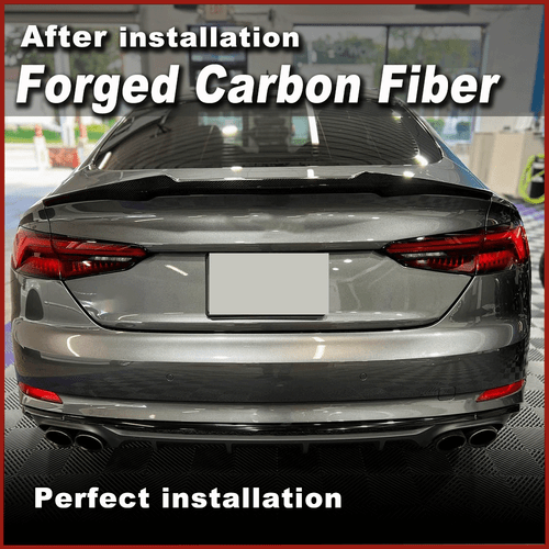 Forged Carbon Heckspoiler Kofferraum Spoiler Flügel für Audi A5 S5 F5A 2016-2020 - Picture 3 of 11