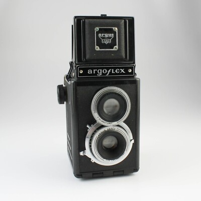 Argo Argoflex Vintage TLR 620 Film Camera + Leather Case - Parts/Repair/Display