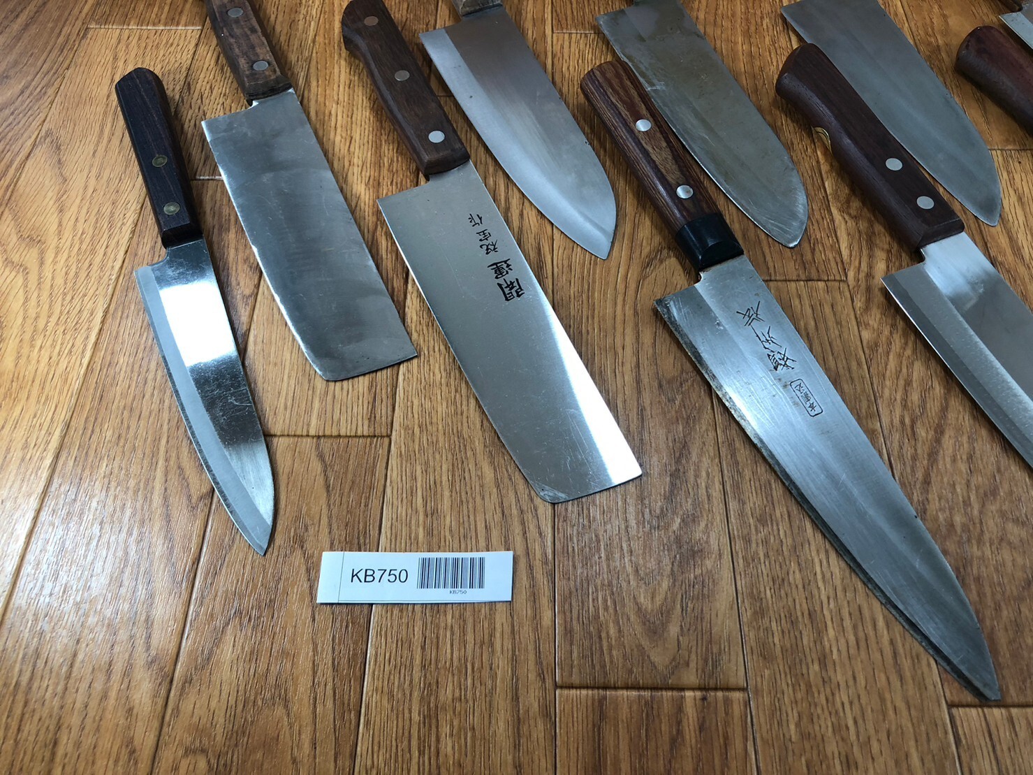Damaged Lot of Japanese Chef's Kitchen Knives hocho set from Japan