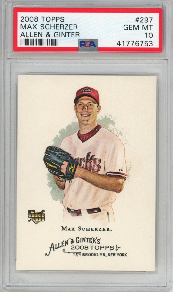 Allen And Ginter Baseball Cards Max Scherzer Rookie Card