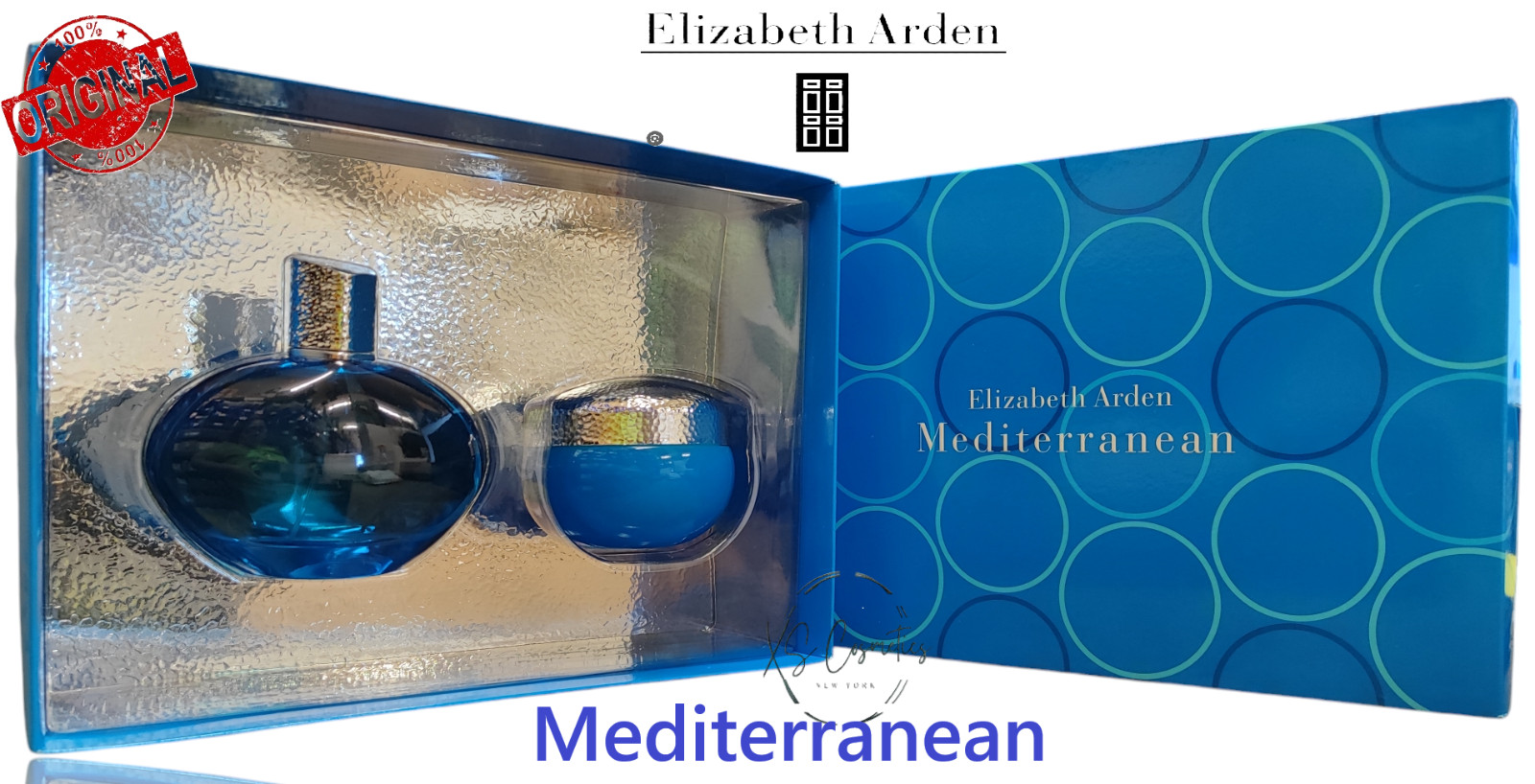 Mediterranean by Elizabeth Arden 2 Pc Set 33 EDP Spray and 33 oz Body Cream 13790₽