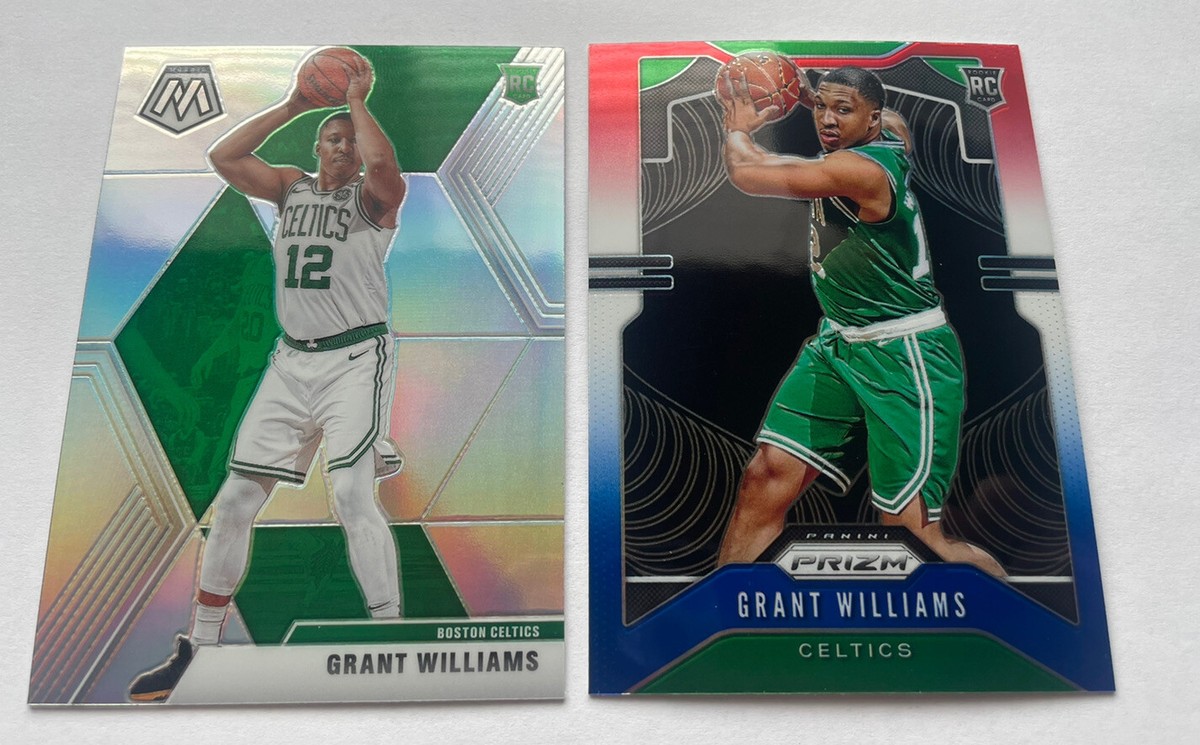 NBAカード GRANT WILLIAMS ROOKIE CARD LOT! 2 Card Lot Grant Williams RC Prizm Red White Blue & Mosaic