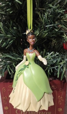 DISNEY STORE PRINCESS & THE FROG TIANA CUSTOM CHRISTMAS ORNAMENT NEW CUTE RARE