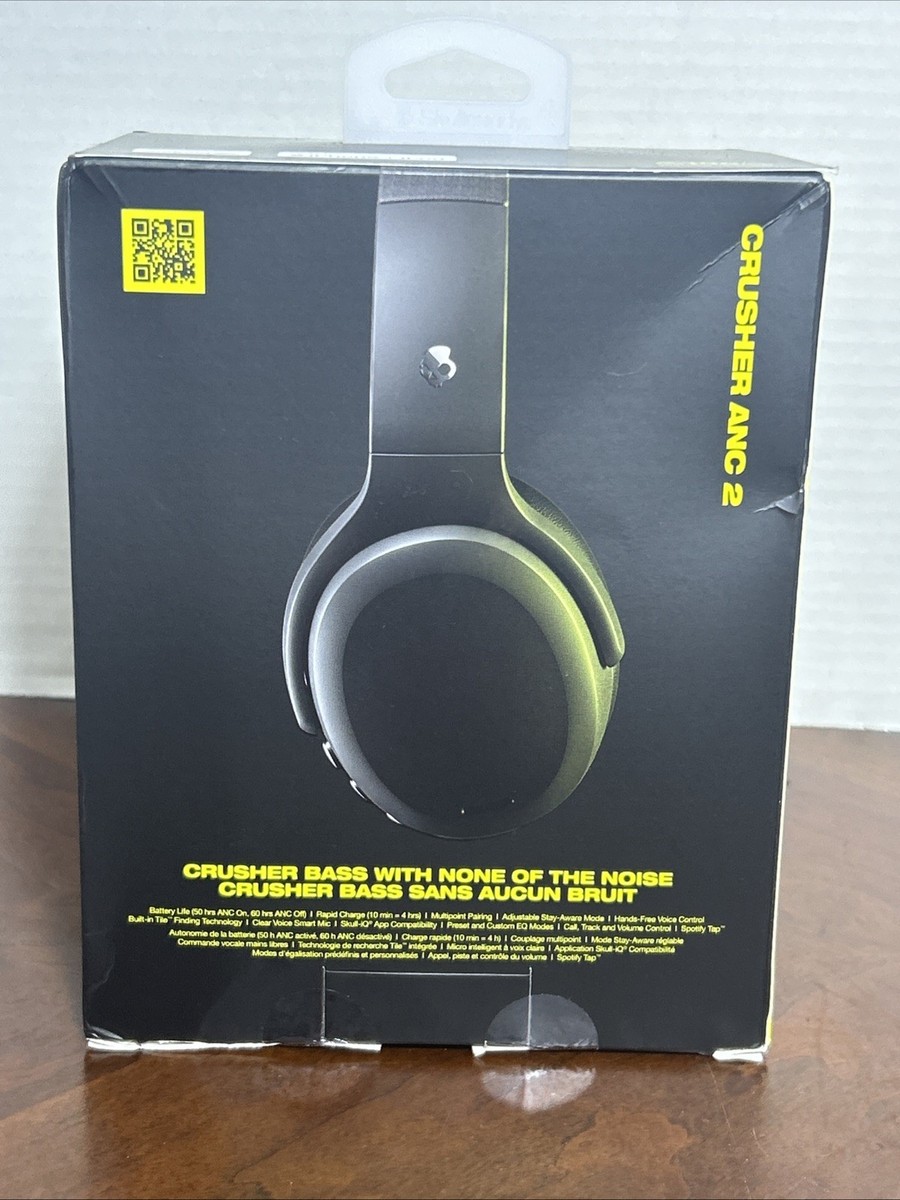 Skullcandy Crusher ANC 2 Bluetooth Wireless Headphones - Black