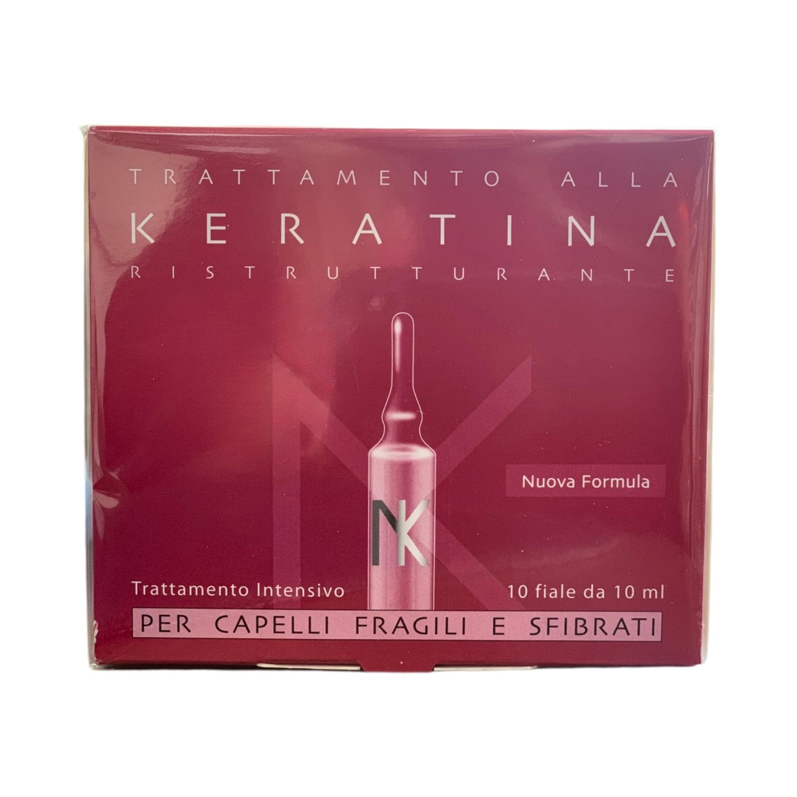Trattamento Keratina Professionale 10 Fiale - Fluido Ristrutturante Capelli