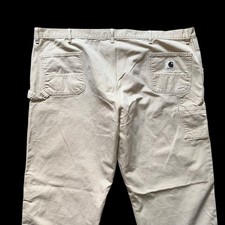 Vintage Carhartt Canvas Painters Utility Work Tan Pants 51x31.5  Indie Sleaze