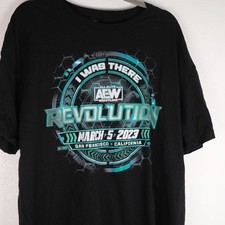 AEW Revolution 2023 Shirt XXL I Was There San Francisco Live Event Wrestling