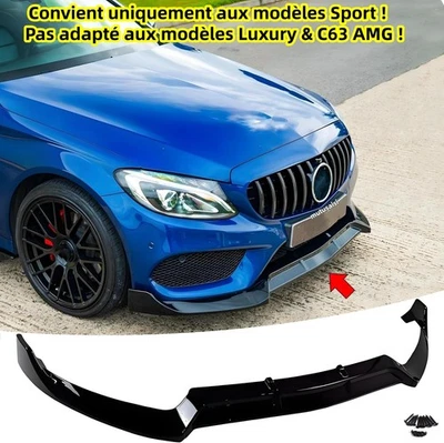 MUTUSAISI pour Mercedes Classe C 4 IV W205 C205 Coupe S205 Sport C43 2014-2017 Lèvre avant
