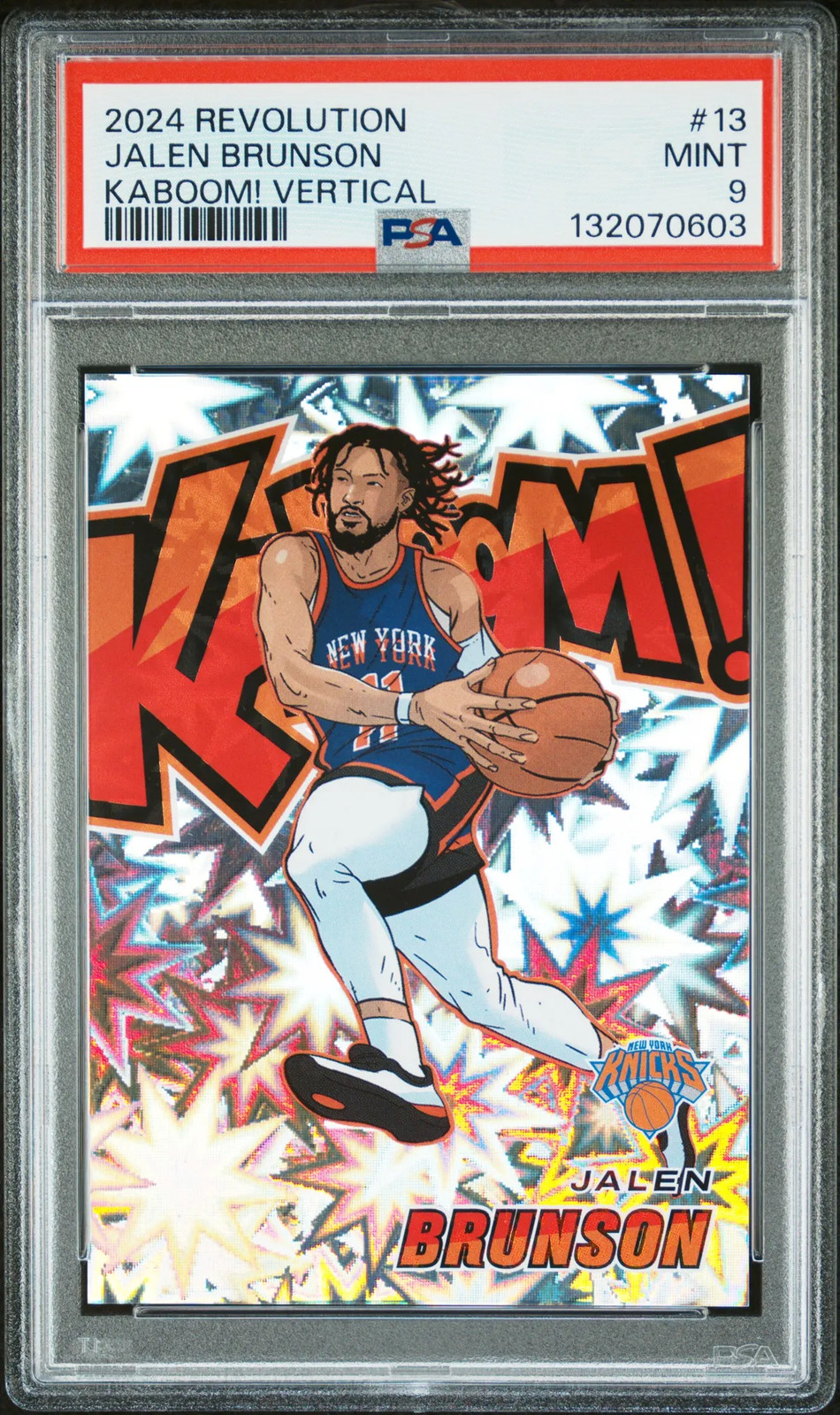 2024 Panini Revolution Kaboom! Vertical Jalen Brunson PSA 9