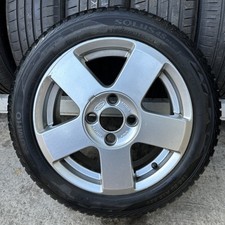 1x FORD FIESTA MK6 Alloy Wheel 15" Inch + Tyre 4x108 ET52.5 6J 02-09