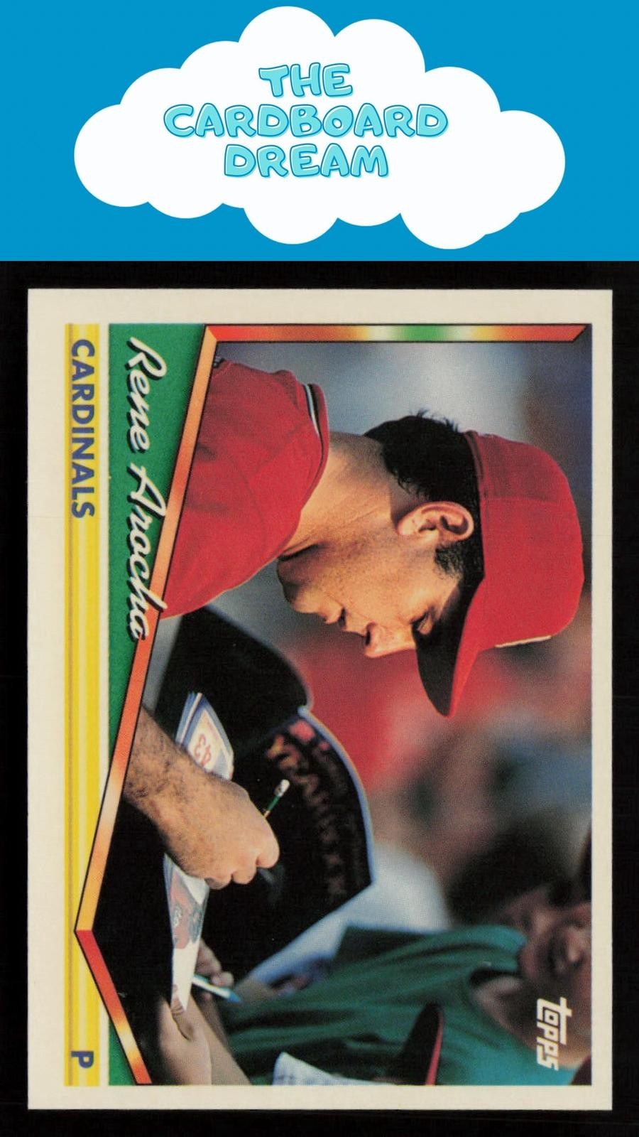 Rene Arocha 1994 Topps #348 St. Louis Cardinals Baseball Card
