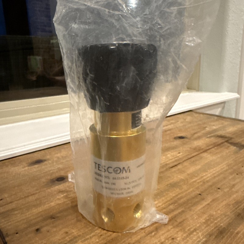 Tescom 44-1112-24 Pressure Reducing Regulator Brass, 1/4 in. NPTF, 6000PSI Inlet