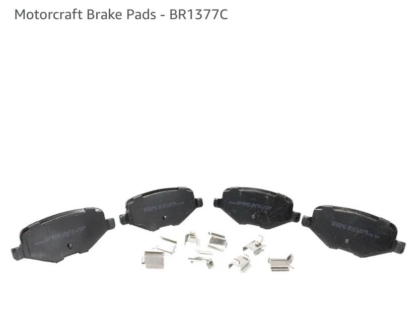 Juego de pastillas de freno traseras de 2 ruedas BR-1377-C Motorcraft para Ford Explorer Edge MKX Foto 3 de 3