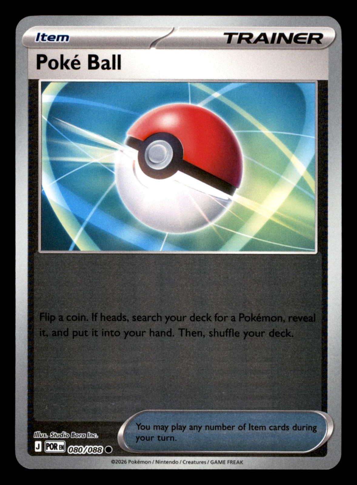 Poke Ball 080/088 ME03 Perfect Order Pokemon Reverse Holo Near Mint