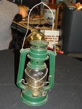 V & O. Nie. 76 vintage latarnia parafinowa naftowa z knotem 11" zielona używana