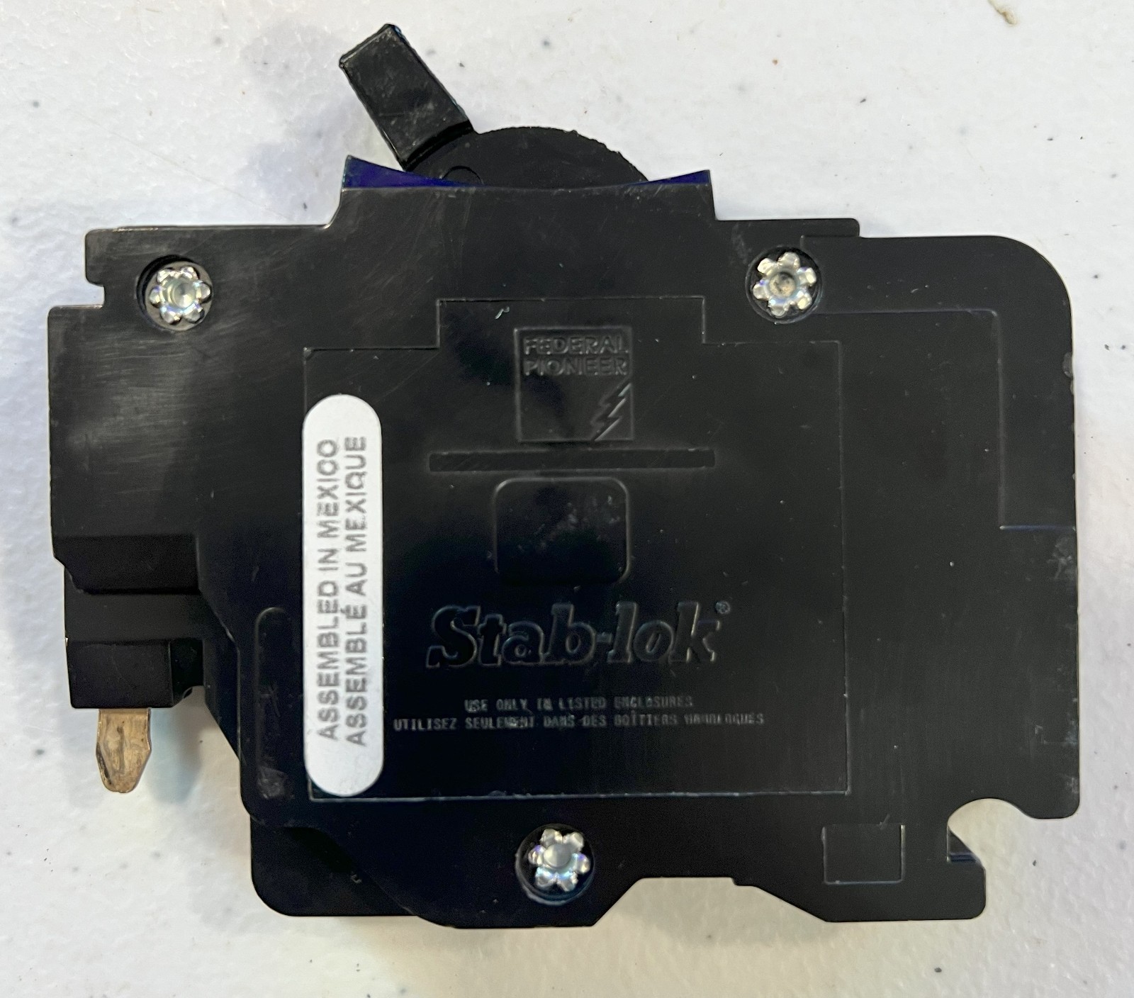 FEDERAL PACIFIC AMERICA FPE NC120 1POLE 20A STAB-LOCK BREAKER TESTED AND CLEANED