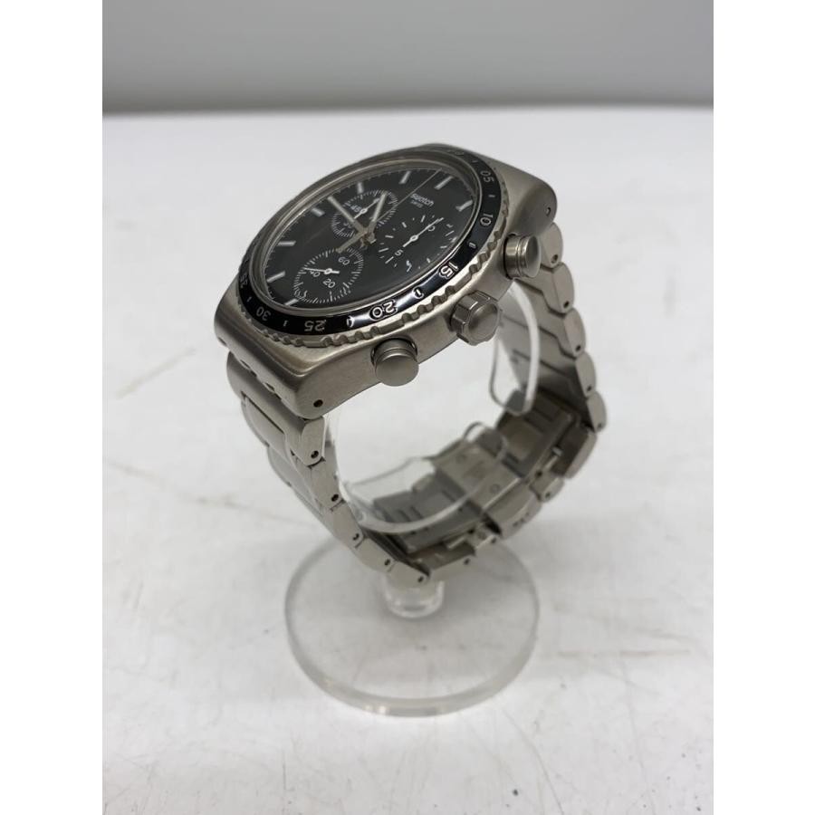 SWATCH◆Quartz watch/analog/stainless SASARA/BLK/SLV/SR936SW image 2