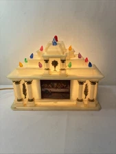 Vintage Religious Christmas GloLite Last Supper Light Up Altar Church Blow Mold