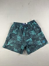 Vintage Champion Shorts Bathing Suit Men s Size Large Abstract Geometric AOP 90s