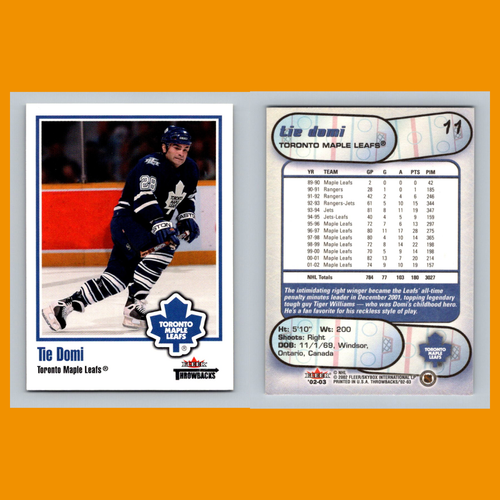 Tie Domi Lot 6 Hockey Cards 1997 Upper Deck Toronto Maple Leafs Set Collection - Bild 4 von 8