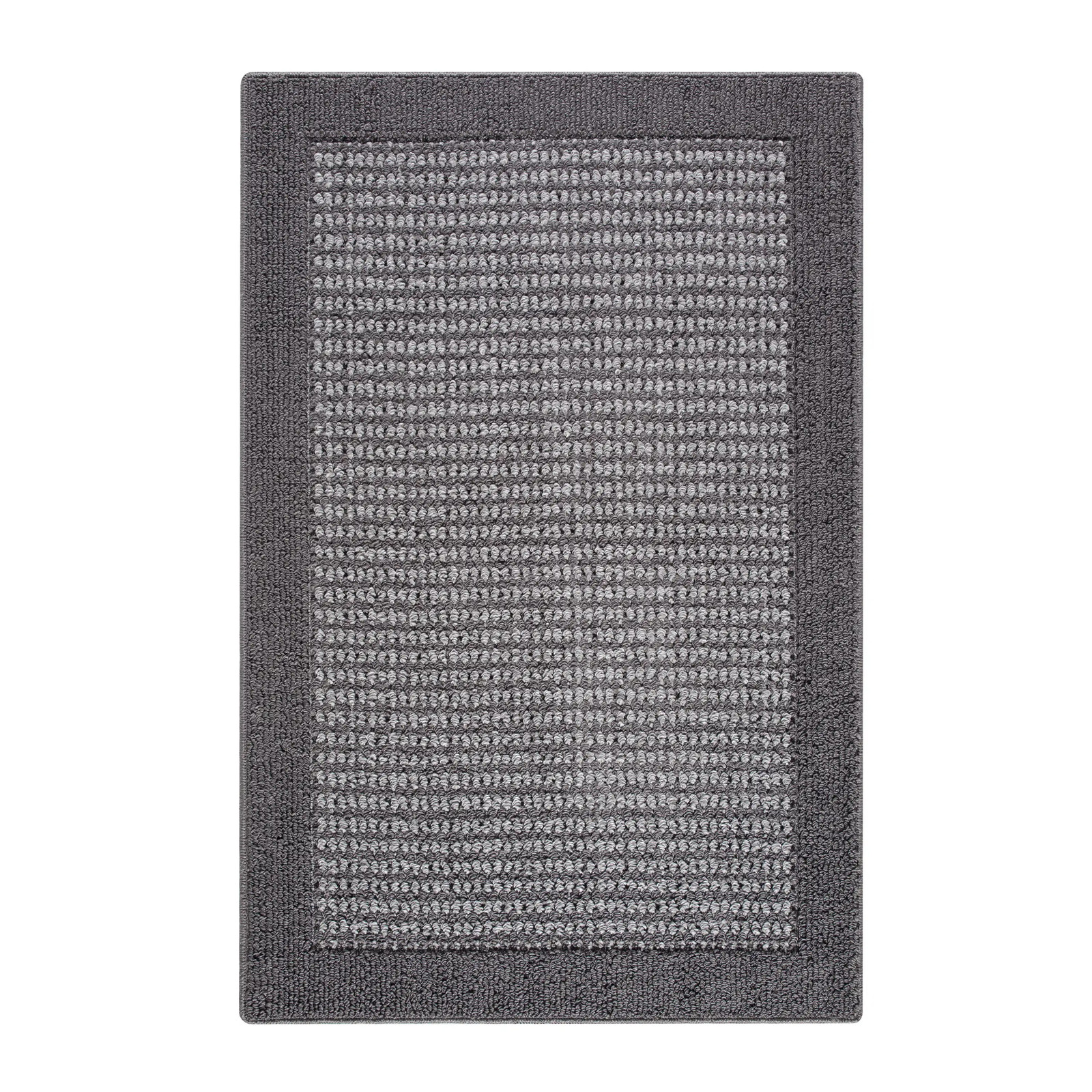 2x4 Farmhouse Gray Faux Sisal Olefin Accent Rug for Indoor Spaces