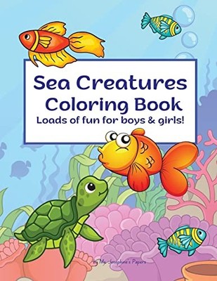 Papers - Sea Creatures Coloring Book - New paperback or softback - 41 - X555z