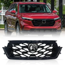 For 2023 2024 2025 2026 Honda CR-V CRV Grill Black Sport Touring Upgrade Grille