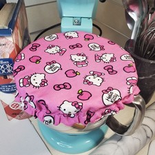 Pink Hello Kitty / Polka Dot Reversible KitchenAid Mixer Mixing Bowl Cover Decor
