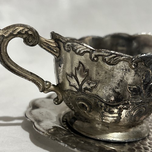 Vintage Silver Tone Sugar And Creamer Set Made In Occupied Japan - Picture 4 of 24