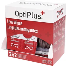 Optiplus Eyeglass Lens Wipes L Pre-Moistened L Cleaning Wipes for Glasses, Compu