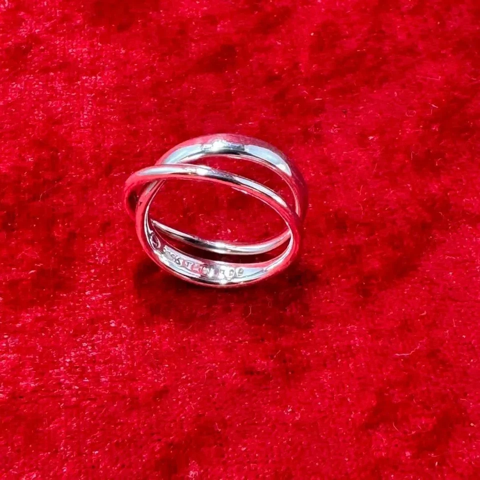 Anillo para mujer GEORG JENSEN Mobius modelo 369 Torun plata de ley 925 talla EE. UU. 5 Foto 3 de 4