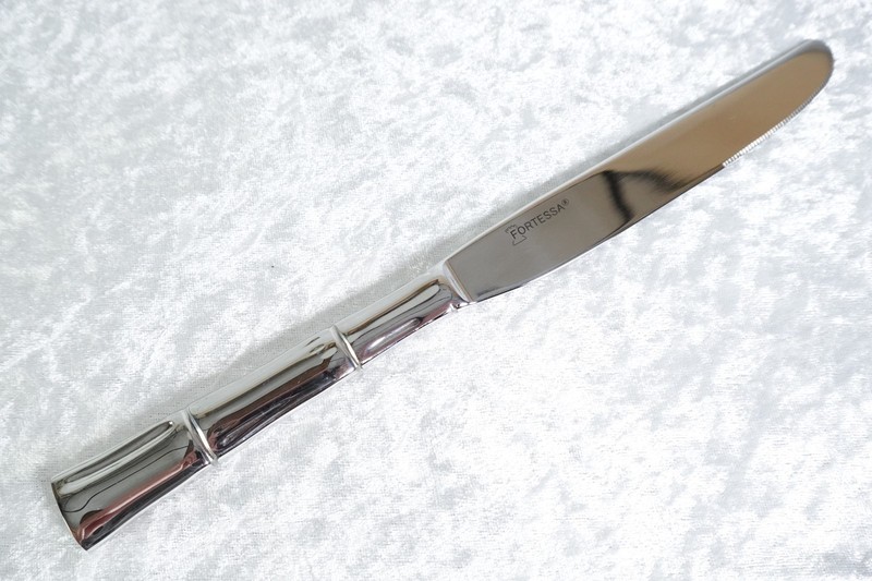 12 NEW 'Royal Pacific' Pattern  Knives By Fortessa Bamboo Style Stainless 18/10