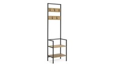 Loft Living Hallway Tree Oak Coat Stand Storage Organiser Furniture