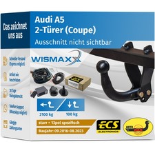 ANHÄNGERKUPPLUNG starr für Audi A5 F53, F5P 16-23 +13pol E-Satz ECS
