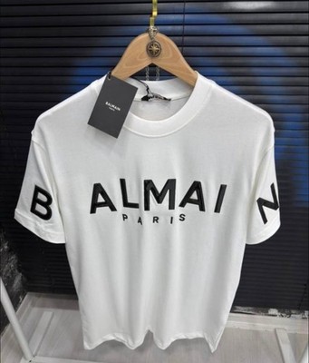 BALMAIN T-SHIRT WEISS MIT GRÖßEN S BIS XXL