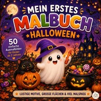 Mein Erstes Malbuch Halloween – 50 Ausmalbilder FüR Kinder Ab 2 Jahren