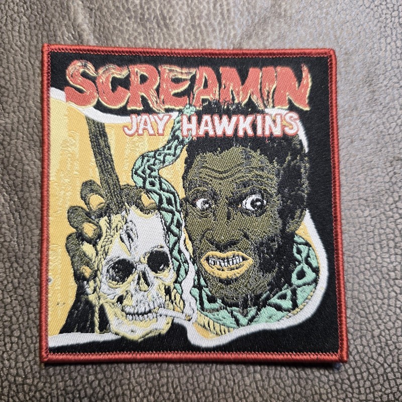 Screamin Jay Hawkins WOVEN PATCH [At Home With LP Vinyl Cassette CD Shirt Hoodie