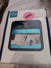 SERTA PERFECT SLEEPER SOFT WHITE 6 PIECE KING COOLING SHEET SET 100 POLY NIP