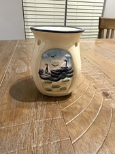 Lighthouse with beach Beach scenery Ceramic Statue Tea Light Holder