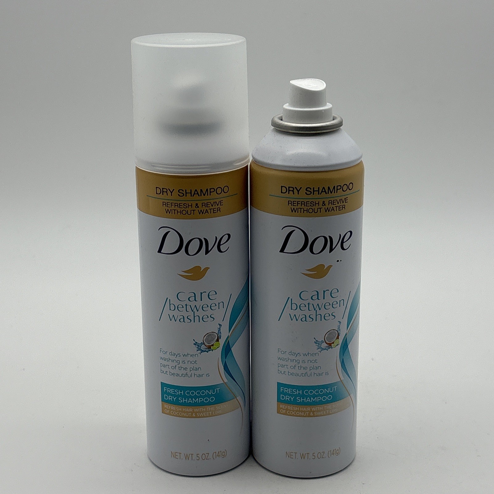 2PK-  Dove Advanced Dry Shampoo, Fresh Coconut 5oz Ea. ~ Rea