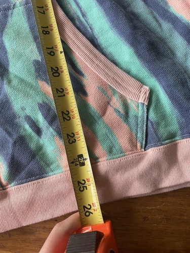 Neu ohne Etikett Adidas Originals UO R.Y.V. Hoodie Pullover In Vapor Pink Multi Größe XL - Bild 11 von 11