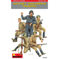 Soviet Soldiers Riders Kit 1:35 Miniart Kit Figure Militari -D- Neues Modell