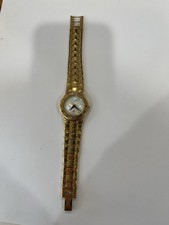 Gucci Women  s Gold Tone Watch Mother of Pearl Dial Swiss Made Needs Repair