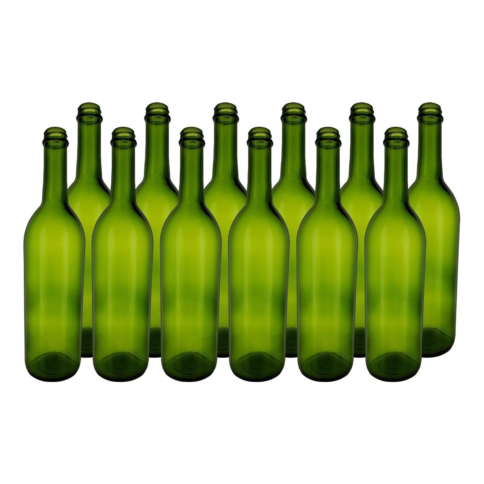 Home Brew Ohio Green 750ml Bordeaux Screw Top Bottles Case of 12
