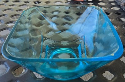 Vintage Morrocan Square Turquise Blue Bowl
