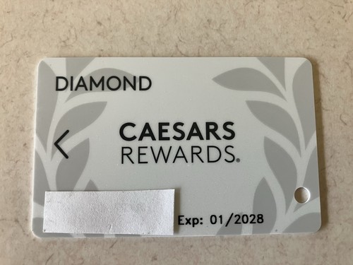 CAESARS CAESAR'S REWARDS DIAMOND PLAYERS CLUB CARD MALE NAME 2028