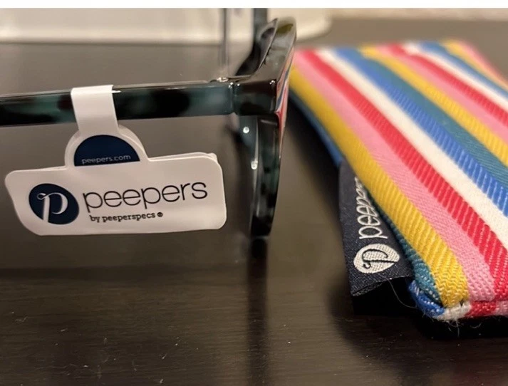 Peepers Readers Бенгальский Фокус Кошачий Глаз Зеленый Черепаховый +0,00 Синий Свет и Чехол Новый - Изображение 4 из 4