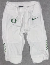 2021 OREGON DUCKS PE GAME WORN Nike WHITE Football Pants With Pads VARIOUS SIZES