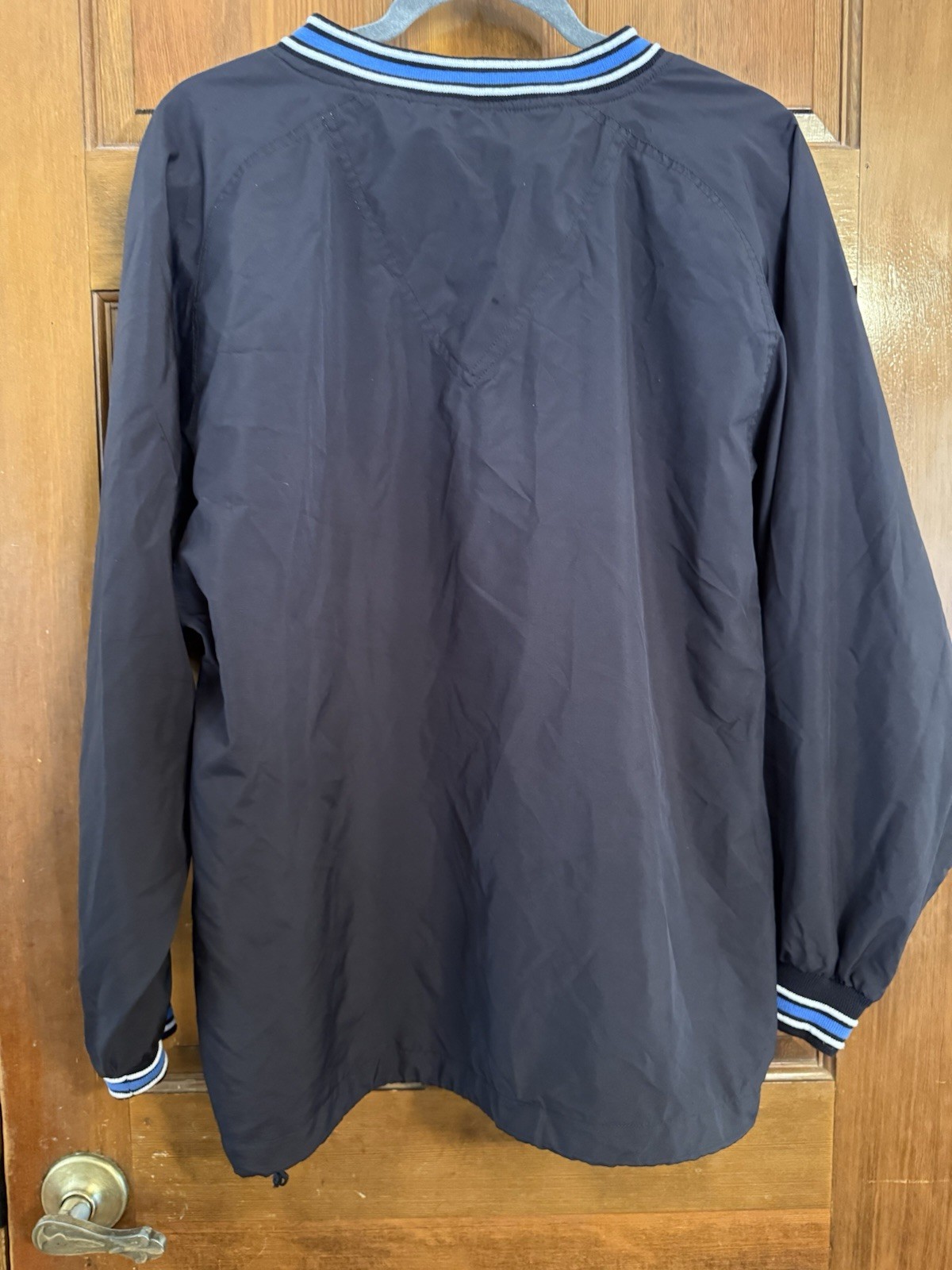 Champion Men V Neck Pullover Solid Blue Size M Wi… - image 5